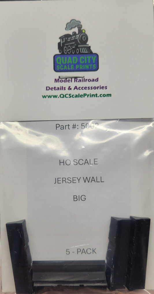 HO Jersey Barriers - Long - 5 Pack